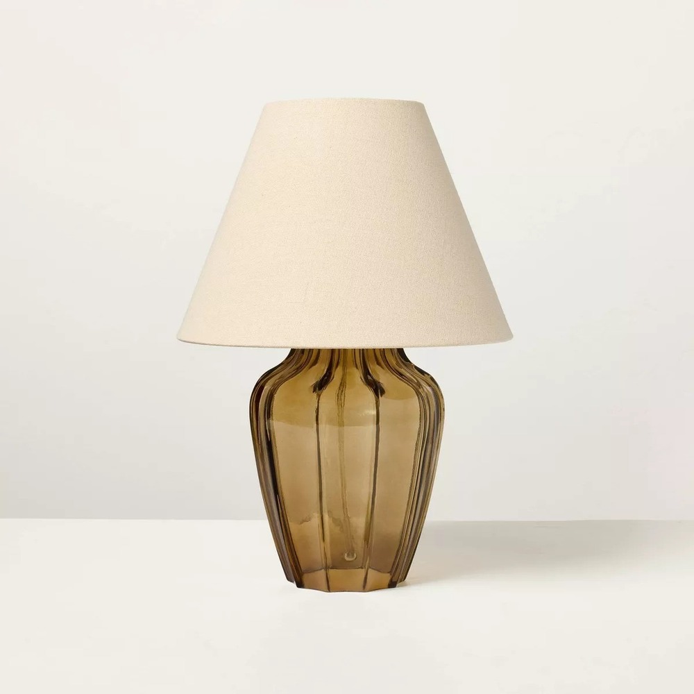 Tan Glass Table Lamp - Hearth & Hand Magnolia, Target